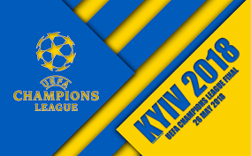 Download Wallpapers 2018 Uefa Champions League Final Kyiv Ukraine 4k Logo Material Design Yellow Blue Action Kiev 2018 Champions League Nsc Olympic Fi Liga De Campeones Diseno De Materiales Uefa Champions