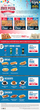 Domino S Pizza Buy 1 Free 1 Deal 3 15 January 2017