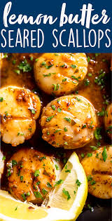 Love how low the calories are!! Lemon Butter Scallops Recipe