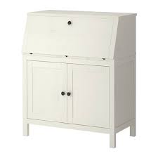 Hemnes Secretaire Teinte Blanc 89x108 Cm Hemnes Escritorio De Secretaria Area De Trabajo De Oficina