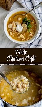 White Christmas Chicken Chili The Hungry Bluebird Recipe Homemade Chicken Stock White Chicken Chili Chicken Chili