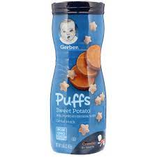 Gerber Puffs Cereal Snack 8 Months Sweet Potato 1 48 Oz 42 G