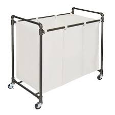This Modern Industrial Laundry Sorter Is Designed To Sort Your Laundry By Color Or Fabric The Sorter I Laundry Sorter Apartment Laundry Apartment Laundry Room
