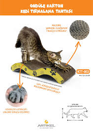 kedi tirmalama urunleri artikel ondule karton kedi tirmalama tahtasi 44x7 5x20cm kedi tirmalama rampasi