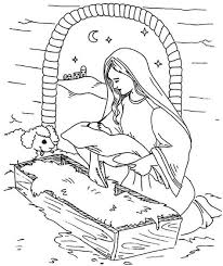 Check out all of our high quality and free christmas coloring pages at allkidsnetwork.com. Mary And Baby Jesus Coloring Pages Learny Kids