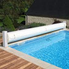 Volet roulant piscine sur mesure. Couverture Volet Hors Sol Automatique A Lames Sur Mesure