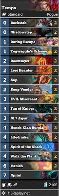 There are 9 basic decks in total, one for each class. Help With A Tempo Rogue Deck General Deck Building Hearthstone General Hearthpwn Forums Hearthpwn