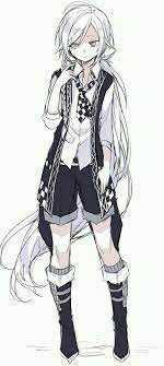 Anime white hair boy drawing paintinggggg. Pin By Ruby Rojas On Tomboy Anime Boy Long Hair White Hair Anime Guy Anime Long Hair