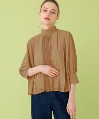 プリーツハーフスリーブブラウス 1 cml women united tokyo online store 40代 ファッション ファッションスタイル ファッション