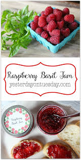 For the past few weeks, i have been making this recipe once a week. Raspberry Basil Jam Yesterday On Tuesday
