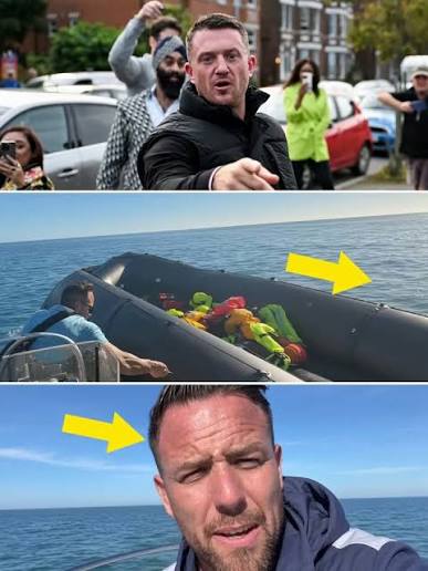 Far-right activist Daniel Thomas has been arrested over a video which appears to show him slashing a dinghy in the Channel with an emergency responder on board. Hampshire Police said | Channel