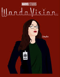 Wanda addresses vision's worries when he grows suspicious of the neighbors' strange blends the style of classic sitcoms with the mcu in which wanda maximoff and vision. Darcy Lewis Wandavision Wanda And Vision Super Movie Lewis