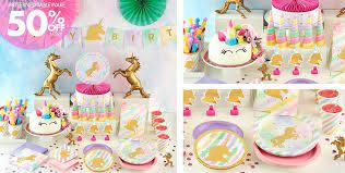 Sparkling Unicorn Party Supplies Unicorn Birthday Party Party City Unicorn Birthday Parties Birthday Party Supplies Unicorn Party