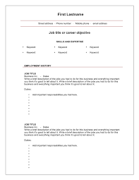 Blank Cv Template In Word And Pdf Formats