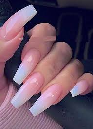 Acrylic nail shapes give you a variety of options to go for without waiting to grow your nails and surviving my first set of really long acrylic nails when i get them saturday. French Ombre On Long Coffin Nails Designs You Must Try Nowadays Aesthetic Acrylic Nails Fig Blog