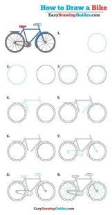How To Draw A Bike Really Easy Drawing Tutorial Drawing Tutorial Easy Bicycle Drawing Bike Drawing