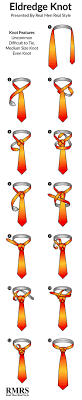 We're going to start with the. How To Tie A Tie The Eldredge Knot Infographic