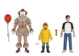 Georgie did not speak at first, and when pennywise tried to open him up with a balloon, to which georgie responds he isn't supposed to take things from strangers, therefore pennywise sarcastically commented on his father's wisdom. Pennywise Georgie And Bill 3 Pack Action Figures Pop Price Guide