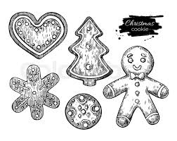 These unique black and white czech christmas cookies come out with pretty swirled, checkerboard, or layered designs depending on how you arrange the dough. Gingerbread Christmas Cookies Stock Vector Colourbox