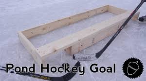 Eishockey ist die schnellste mannschaftssportart der welt. How To Build A Pond Hockey Goal Youtube