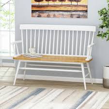 Browse a large selection of kitchen and dining room bench ideas, including wood, metal and upholstered dining room benches. Curved Dining Bench With Back Wayfair