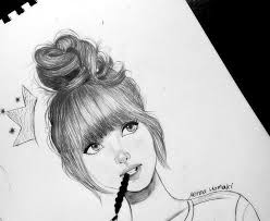 رسومات جميلة رسم بنات بالرصاص للمبتدئين Makusia Images