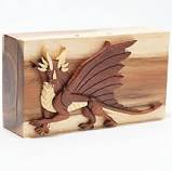 Three tier jewelry box with a small secret compartment, cedar wood, rustic, primitive. 25 45