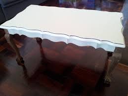 Ball Claw Coffee Table Sanded Down And Painted In Dry Gold Love The Dowels Instead Of Screws On Coffee Table Ercol Coffee Table Shabby Chic Furniture