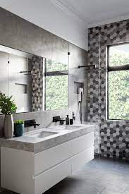 Previous photo in the gallery is grey white bathroom designs modern wood interior home design. Matte Black Accents Add Sophistication To This Grey And White Bathroom