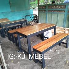 Spanduk menu dan daftar harga makanan minuman foto bakso. Jual Meja Warung Bakso Kab Bantul Kj Mebel Jojga Tokopedia