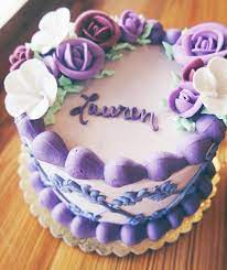 Sweet Dreams Y All 2tartsbakery Customcake Everythingispurple Purpleonpurple Buttercream Dq Ice Cream Cake Party Cakes Cake