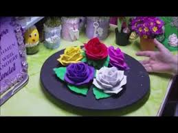 Diy Wunderschone Rosen Aus Moosgummi Youtube Rosen Basteln Blumen Basteln Blumen Basteln Mit Kindern