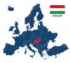 Son code de téléphone est le 36 et le nom de domaine internet.hu. Illustration Vectorielle D Une Carte De L Europe Avec Mis En Evidence La Hongrie Et Le Drapeau Hongrois Isole Sur Fond Blanc Clip Art Libres De Droits Vecteurs Et Illustration Image 90135221
