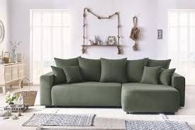 Canape D Angle Convertible Meridienne Reversible Elvi Tissu Vert Pas Cher Canape But Ventes Pas Cher Com Canape Angle Canape Angle Convertible Canape Bobochic