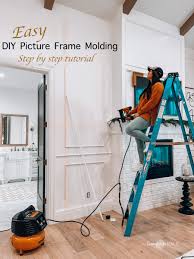 Picture frame wainscoting picture frame molding wall molding moulding dining room design interior design living room tv entertainment centers modern picture frames pretty bedroom. Diy Bedroom Wall Molding Remington Avenue
