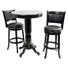 With its compact, rustic style, this versatile table serves plenty of uses without being bulky. Worth Consideration Boraam Augusta Pub Table Set Black 359 99 Pub Table Sets Pub Table Bar Table Sets
