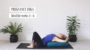 This is great prepping for giving birth! First Trimester Pregnancy Yoga 4 To 6 Weeks Youtube