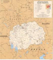Karte der flughäfen in mazedonien. Landkarte Mazedonien Politische Karte Weltkarte Com Karten Und Stadtplane Der Welt