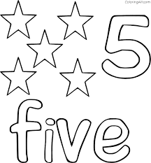 Abram travels to a new home. Number 5 Stars Coloring Page Coloringall
