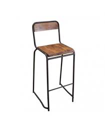 Ce tabouret de bar industriel avec dossier est composé d'une structure en métal avec une assise habillée de bois. Tabouret De Bar En Metal Et Bois D Acacia Avec Dossier Style Industriel Tabouret De Bar Tabouret De Bar Design Tabouret