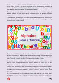 It spells out the text and shows the various letters and symbols in rows or columns for easy readability. Teaching Letter Names And Sounds