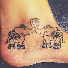 Elephants Making Heart Tattoo Elephants Making Heart With Their Trunks Elephant Tattoos Tattoos Cute Elephant Tattoo
