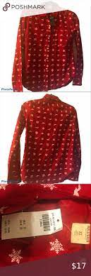 New Hollister Shirt Red White Flannel Christmas Xs White Flannel Hollister Shirt Red And White