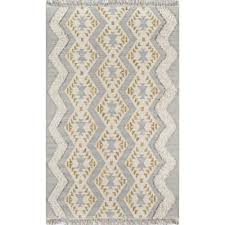 Novogratz By Momeni Indio Beverly Grey 5 Ft X 7 Ft Area Rug Indioind 1gry5070 Cool Rugs Area Rugs Rugs