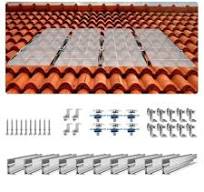 VEVOR Solar Panel Mounting Brackets, Solar Panel Mount Kit with 10 x 4"  Mini Rails, 4 End Clamps and 6 Mild Clamps, Solar Panel Mount Brackets for  ...