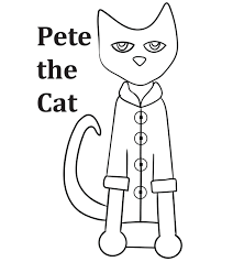 Splat the cat coloring pages. Pete The Cat Valentine S Day Coloring Page Novocom Top