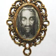 JESUS HOLY FACE Rosary Centers Heavy Style Rosary Center Piece 1 Inch Tall  Set of 3 Medals Catholic Chaplet Centerpiece Connector