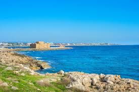 Pláž v Paphose, Cyprus