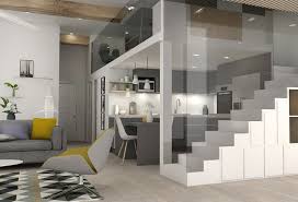 Pied A Terre Chic Et Moderne Renovation Canut Marion Lanoe Studio Loft Appartement Avec Petit Grenier Interieur Maison