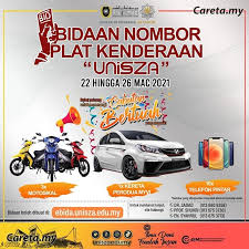 Kereta klik daftar di atas & sahkan pendaftaran anda melalui yang anda akan terima sebentar lagi. Nombor Plat Kenderaan Unisza Dibuka Untuk Bidaan Careta